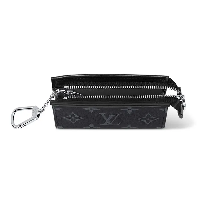 LOUIS VUITTON Key Pouch Voyage Monogram Eclipse-3
