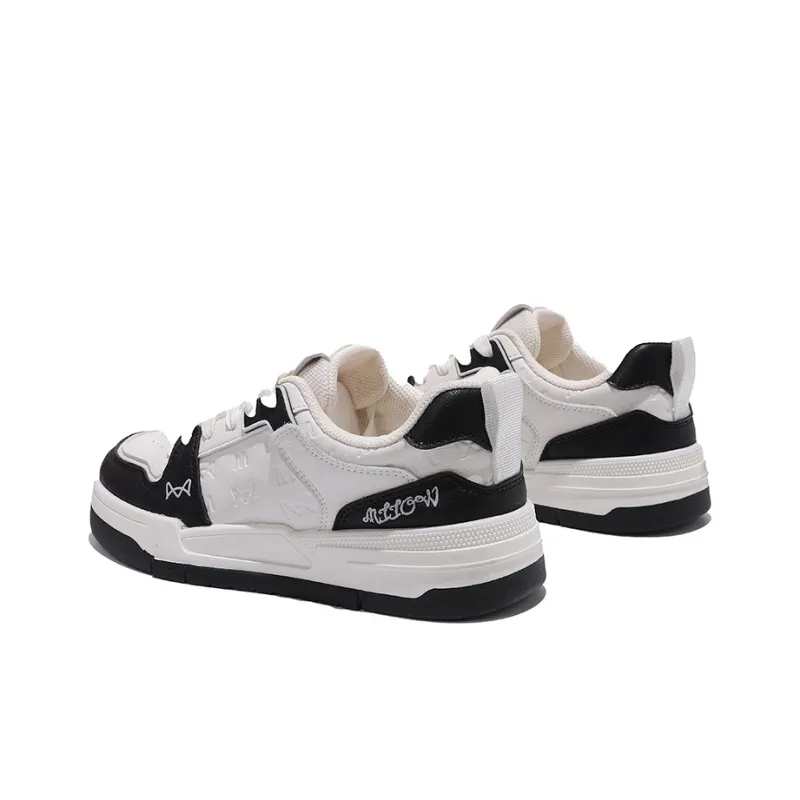MIIOW Trend Party Series Coverage Wear Resistant Lightweight Low Top Skateboard Shoes Unisex-4