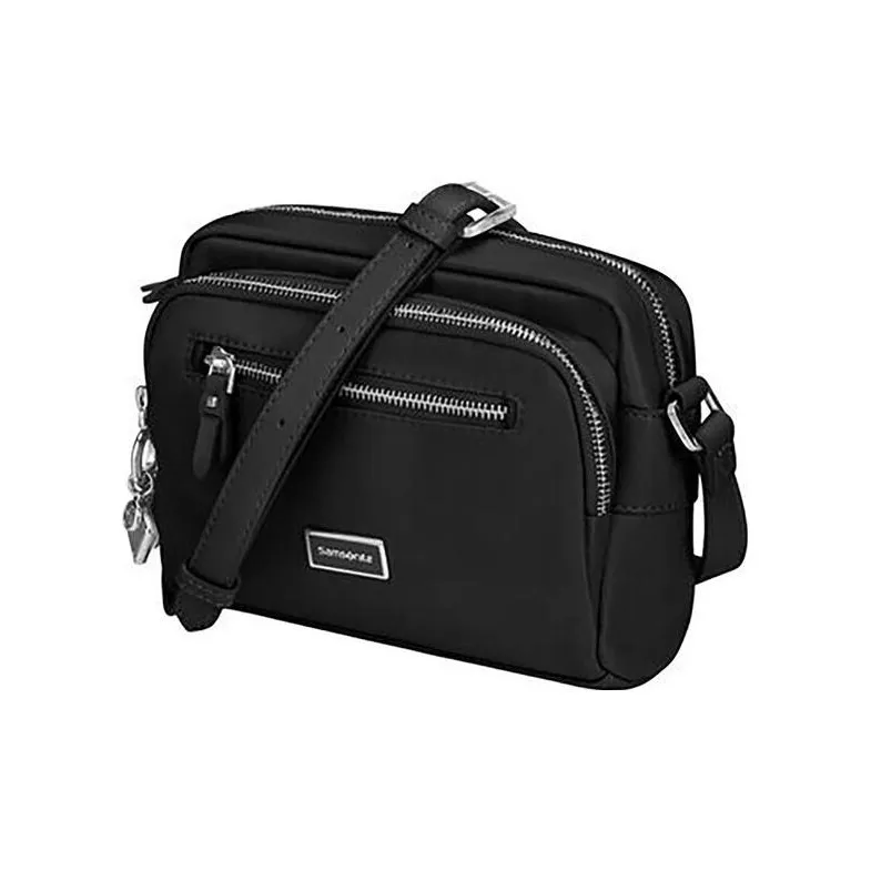 SAMSONITE Nylon Camera Bag Shoulder Bag Crossbody Bag Small Size Men's Black-1