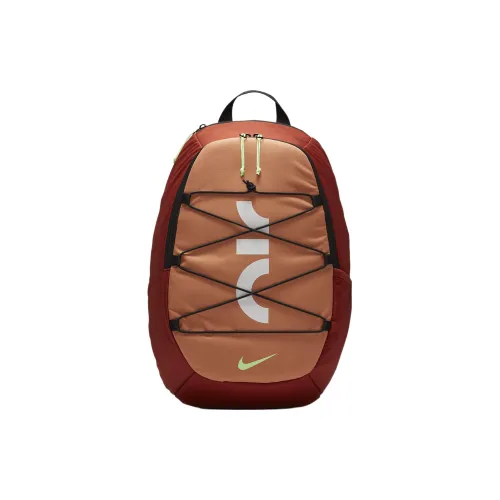 Nike Backpacks Dark Orange With Amber Brown And Explosive Green Yellow