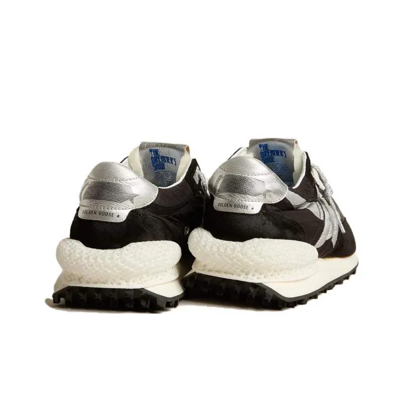 Golden Goose Women's Marathon 'Black Metallic Silver'-3