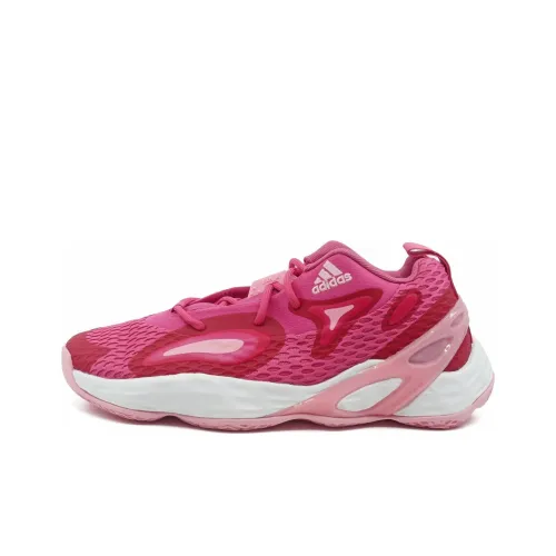 Adidas Exhibit A Basketball Shoes Men Low-Top Bright Pink