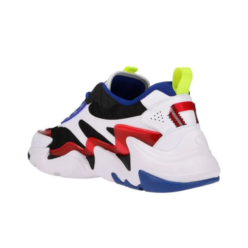 Champion Hyper C Flood Cushioning Wear-Resistant Low-Top Casual Shoes Men's Red Blue-4