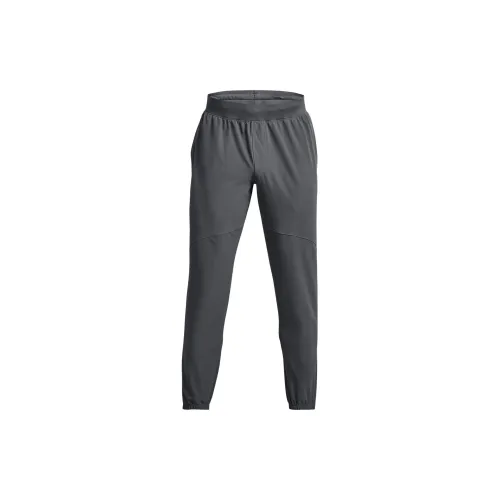 Under Armour Stretch Knitted Sweatpants Men Gray