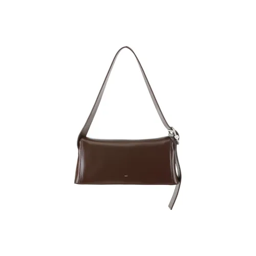 OSOI FOLDER BROT Genuine Leather Shoulder Bag Women's Chocolate Brown