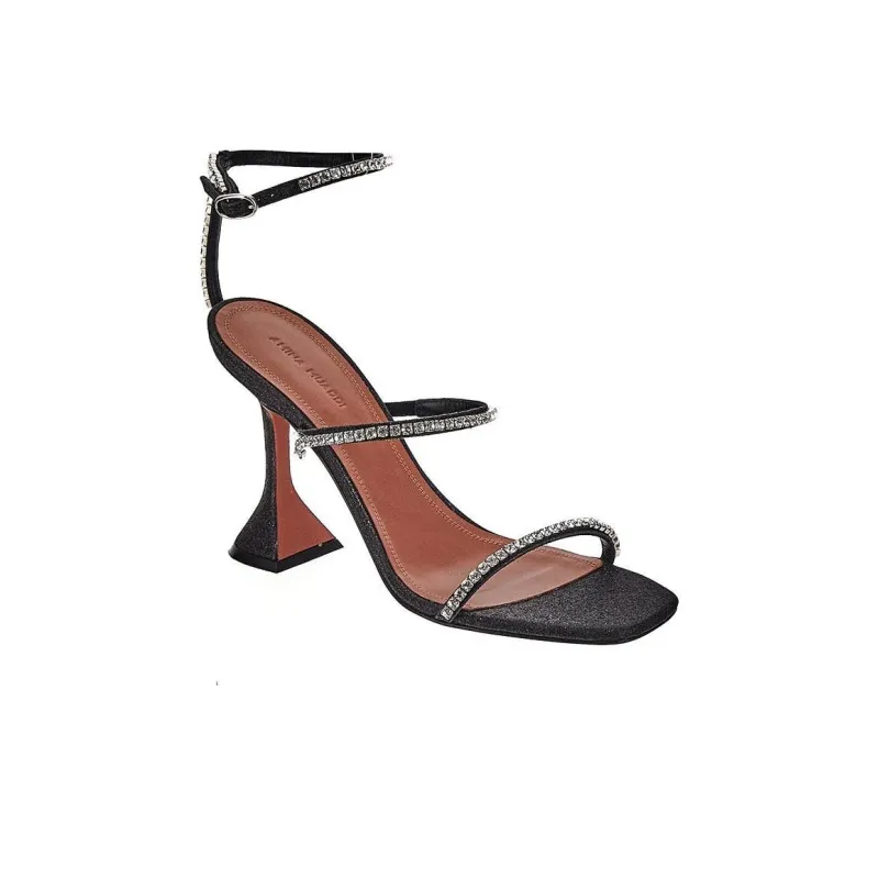 AMINA MUADDI Gilda 95mm Suede Sandals-3