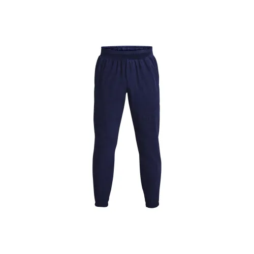 Under Armour Stretch Knitted Sweatpants Men Blue