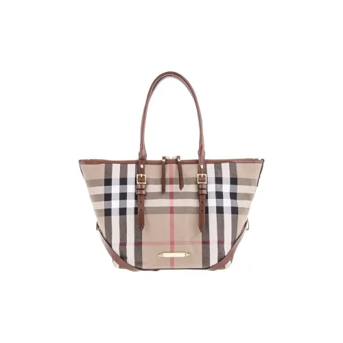 Burberry Cotton Tote Bag, Shopping Bag, Shoulder Bag, Handbag Regular Women's Brown
