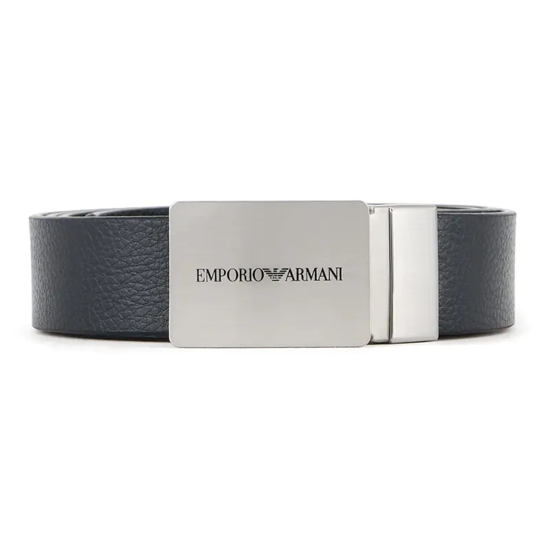EMPORIO ARMANI Reversible Leather Belt With Logo Buckle-1