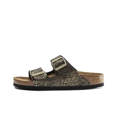 Birkenstock Arizona Snakeskin-effect Sandals