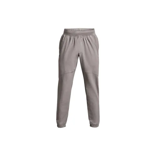 Under Armour Stretch Knitted Sweatpants Men Gray