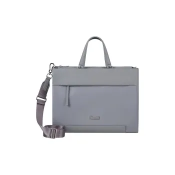 SAMSONITE Recyclable Polyester With Polyurethane Tote Bag Shopping Bag Shoulder Bag Handbag Women's Silver Gray