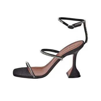 AMINA MUADDI Gilda 95mm Suede Sandals