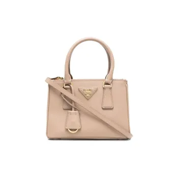 PRADA Galleria Killer Bag Leather Shoulder Bag Crossbody Bag Handbag Mini Women's Sandy Beige