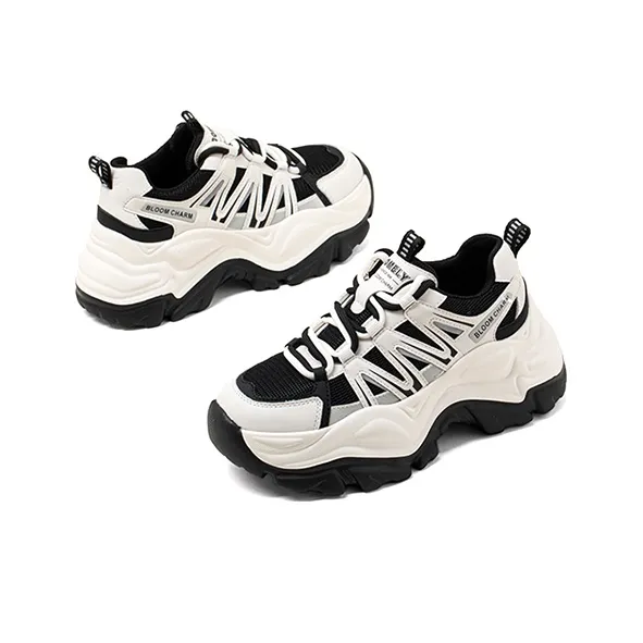 COMELY Breathable Low Top Chunky Sneakers Women's 7cm-7
