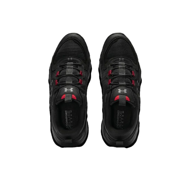 Under Armour Cushioning Wear Resistant Low Top Casual Running Shoes Men's Black-3