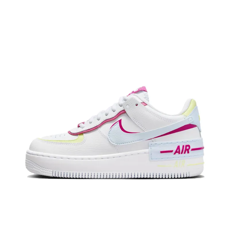 Nike Air Force 1 Shadow White Blue Tint Fireberry Women