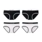 4 Pack (E Set-Black+Black+White+White)