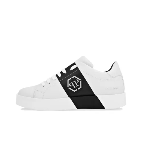 PHILIPP PLEIN Skateboard Shoes Unisex Low-Top White