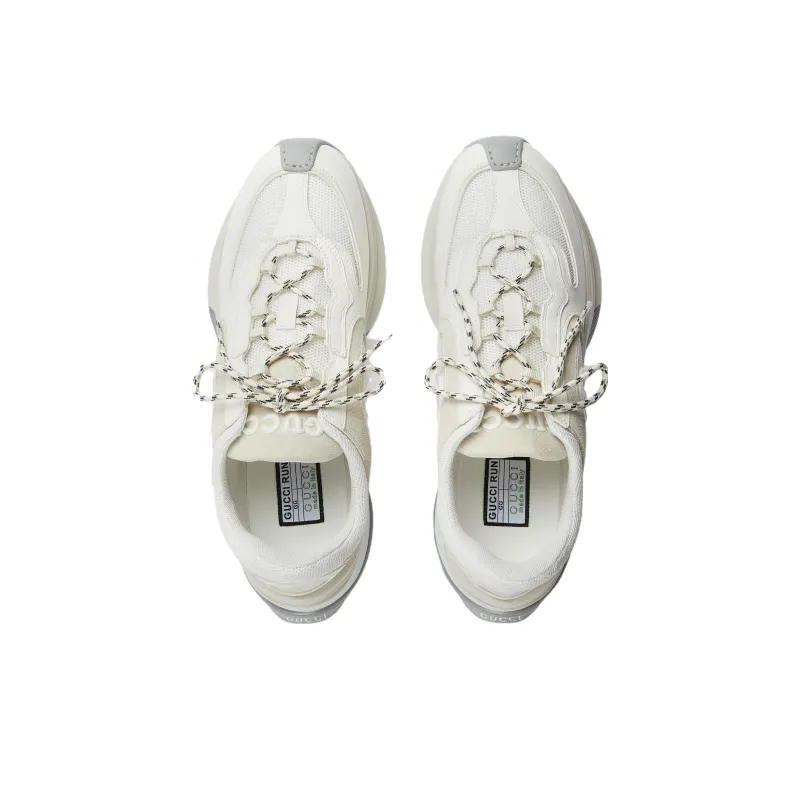 GUCCI Run Sneaker 'White Suede'-3