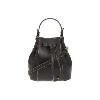 Furla Miastella Calfskin Bucket Bag, Handbag, Shoulder Bag, Crossbody Bag Mini Women's Black