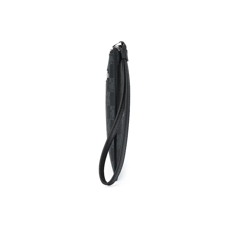 AQUASCUTUM Canvas Clutch Regular Men's Black Gray-2