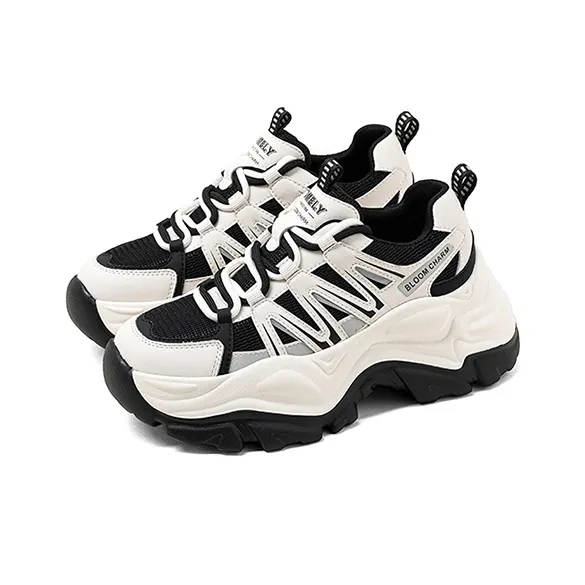 COMELY Breathable Low Top Chunky Sneakers Women's 7cm-5