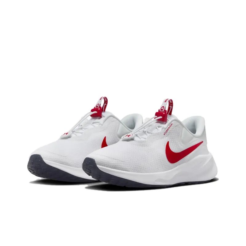 Nike Revolution 7 EasyOn White Midnight Navy University Red-2