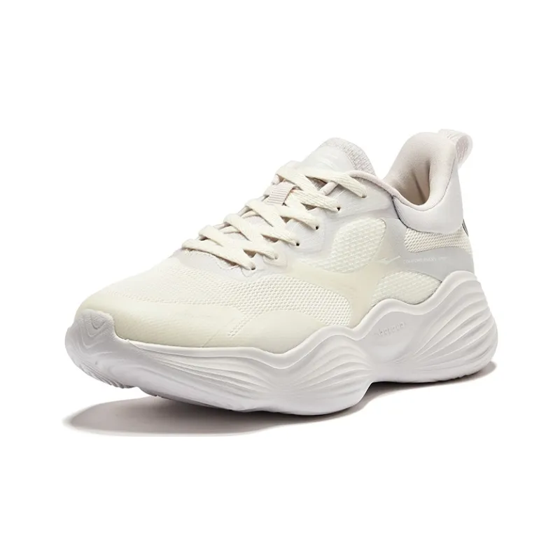 Erke Boom Bomb 2.0 Cushioning Wear Resistant Low Top Casual Running Shoes Women's White Purple-2