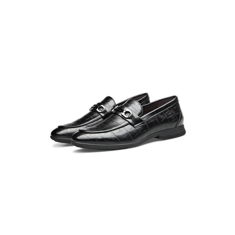 Romon Loafers Men Low Top Black-5