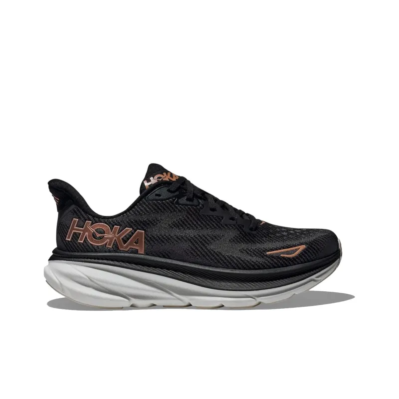 HOKA ONE ONE Clifton 9 Black Rose Gold Women's-1