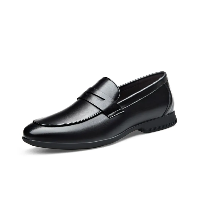 Romon Loafers Men Low Top Black-1