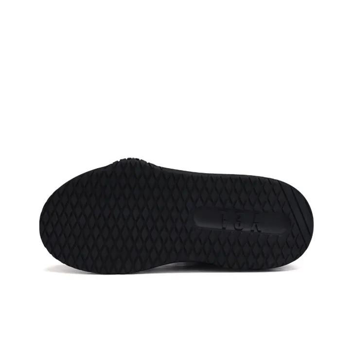 U7 Cushioning Anti-Slip And Wear-Resistant Height Increasing Mid-Top Casual Shoes Men's Black-4