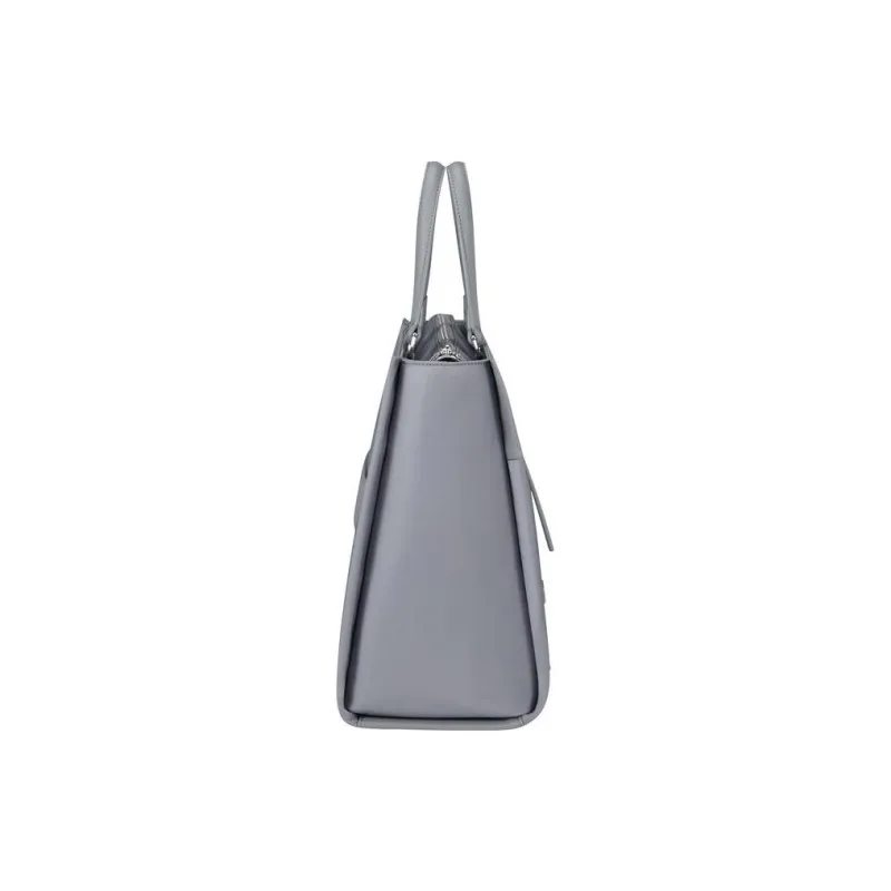 SAMSONITE Recyclable Polyester With Polyurethane Tote Bag Shopping Bag Shoulder Bag Handbag Women's Silver Gray-4