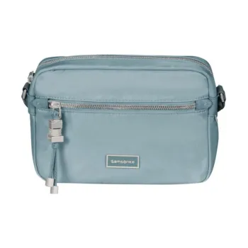 SAMSONITE Nylon Camera Bag Shoulder Bag Crossbody Bag Women's Gray Blue
