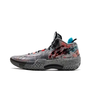 LINING Shudder Basketball Shoes Men Mid Top Gray/Black