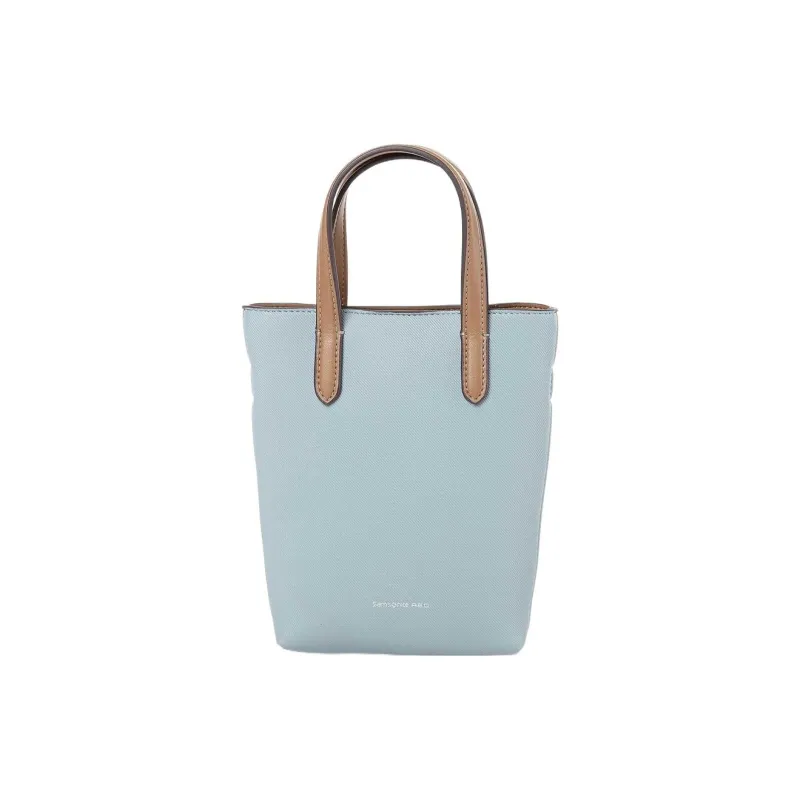 SAMSONITE Polyurethane Bucket Bag Handbag Shoulder Bag Crossbody Bag Mini Women's Lake Blue Color-0