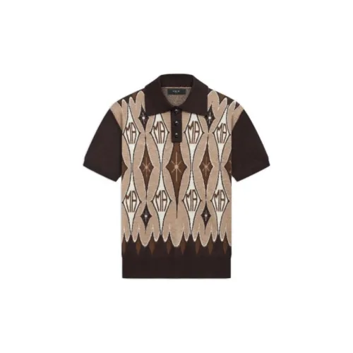 AMIRI Polo Shirts Men Brown