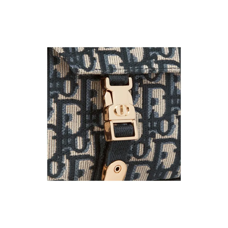 DIOR DiorCamp Fabric Messenger Bag Box Bag Handbag Crossbody Bag Shoulder Bag Women's Blue-6