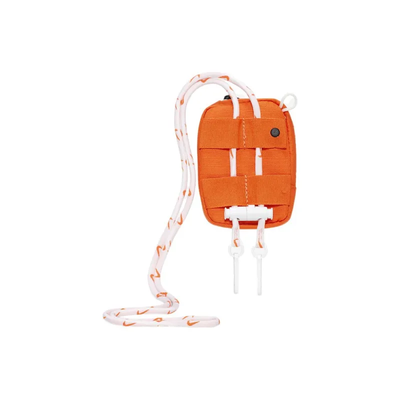 Nike Polyester Lanyard Shoulder Bag Crossbody Bag Regular Unisex Safety Orange & White-2