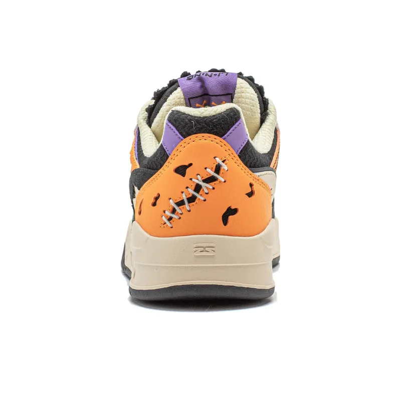 LiNing Yuebai Quirky Magical Night Slip Resistant Breathable Low Top Skateboard Shoes Unisex Orange Black Khaki-5