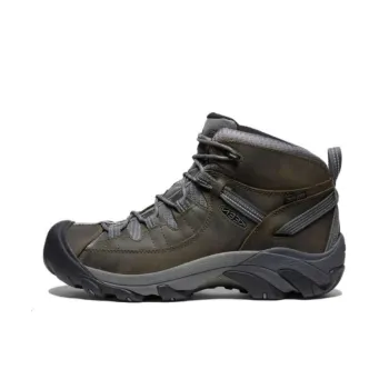 KEEN Targhee II WP Cushioning, Wear Resistant Low Top Outdoor Shoes Men's Green Gray