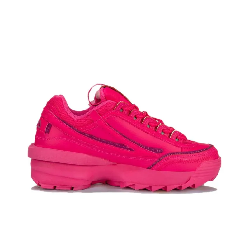 FILA Disruptor 2 Cushioning, Wear Resistant Low Top Tennis Shoes Women's Pink-1