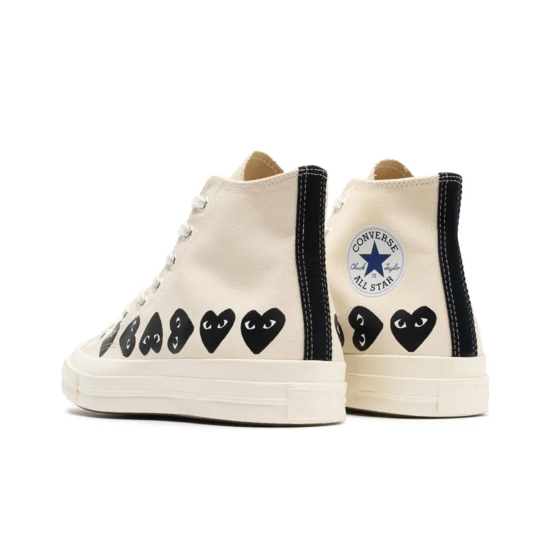 Converse Chuck Taylor All Star 70 Hi Comme Des Garcons PLAY Multi-Heart Milk-3