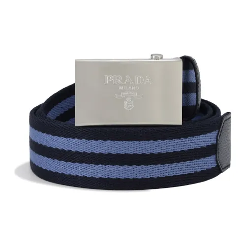 PRADA Leather Belts Unisex Blue