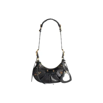 Balenciaga Cagole Embossed Shoulder Bag