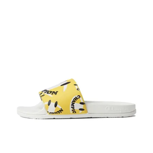 Champion Slide Slippers Women's Yellow White