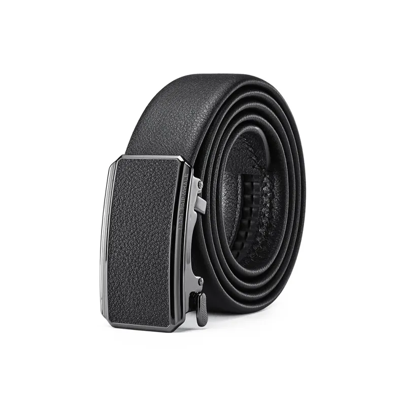 FAIRWHALE Brand High End Automatic Buckle Cow Leather Belts Men's Width 3.5CM-1