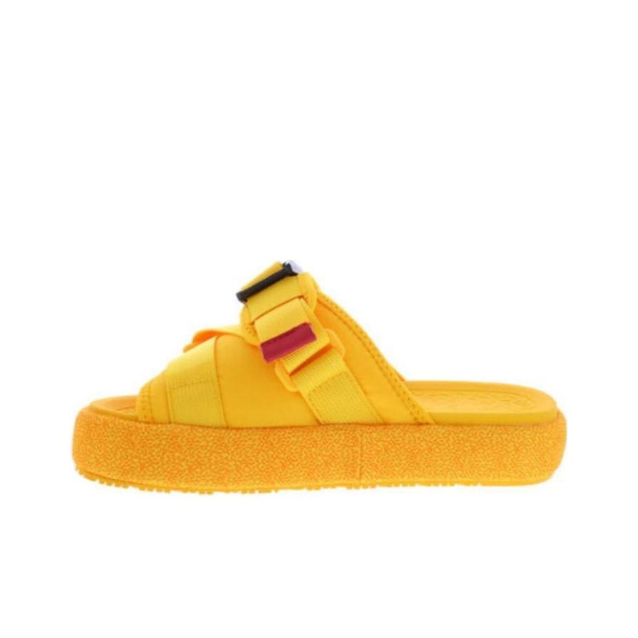 Orange fila slides best sale