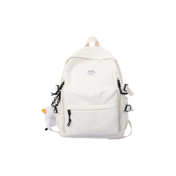 Deli Bear Nylon Backpack Unisex White/Black/Blue/Red